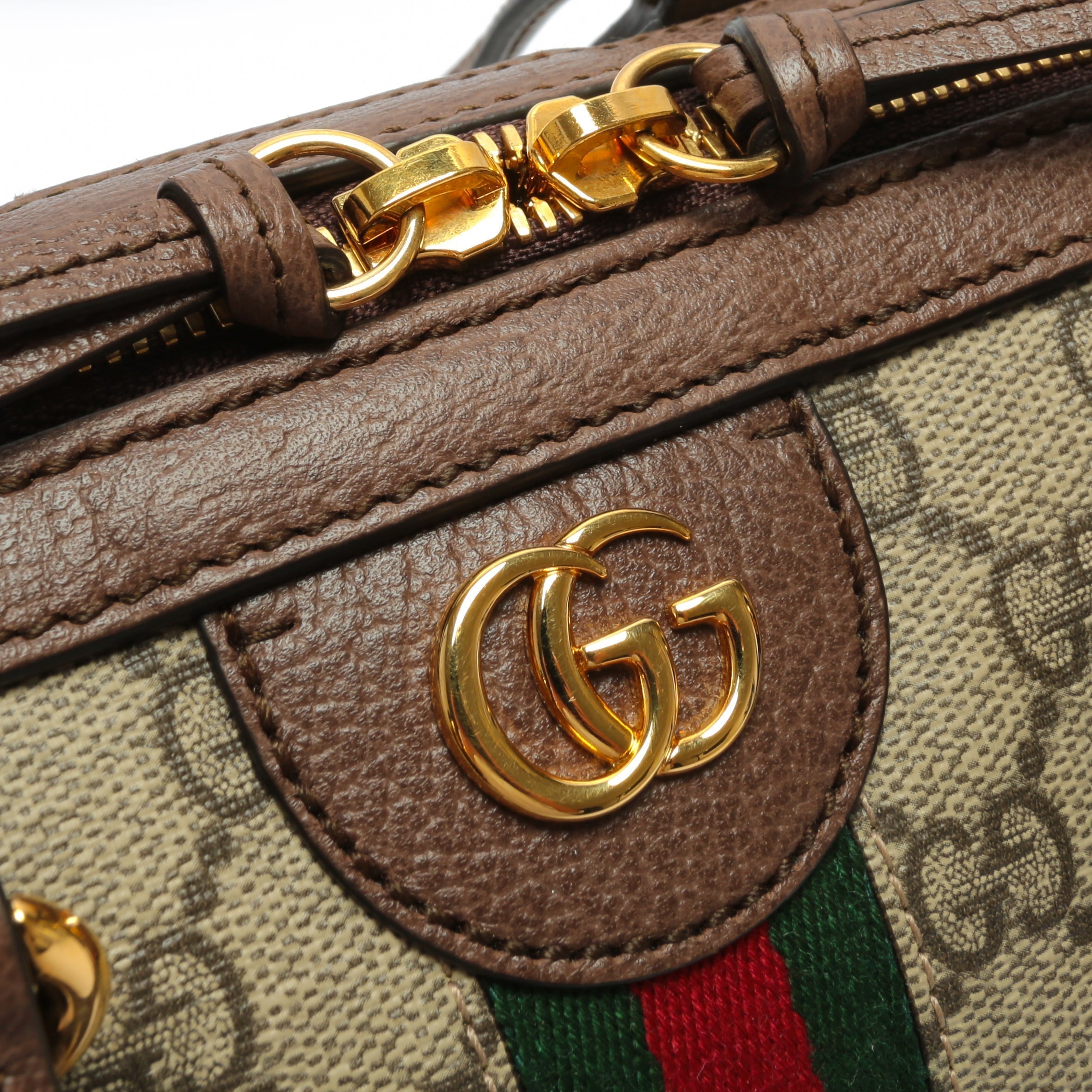 GUCCI Ophidia Boston Bag Small in GG Supreme