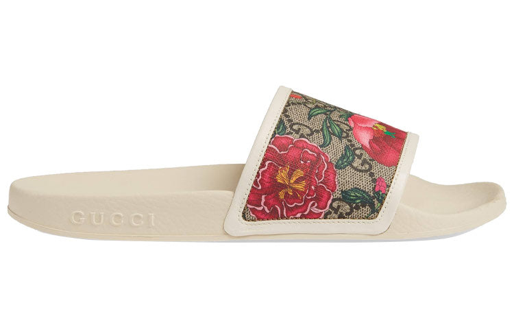 (WMNS) Gucci GG Slide 'Flora Print - Beige' 602096-HT530-8498