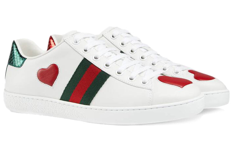 (WMNS) Gucci Ace Low 'Heart' 435638-02JS0-9074