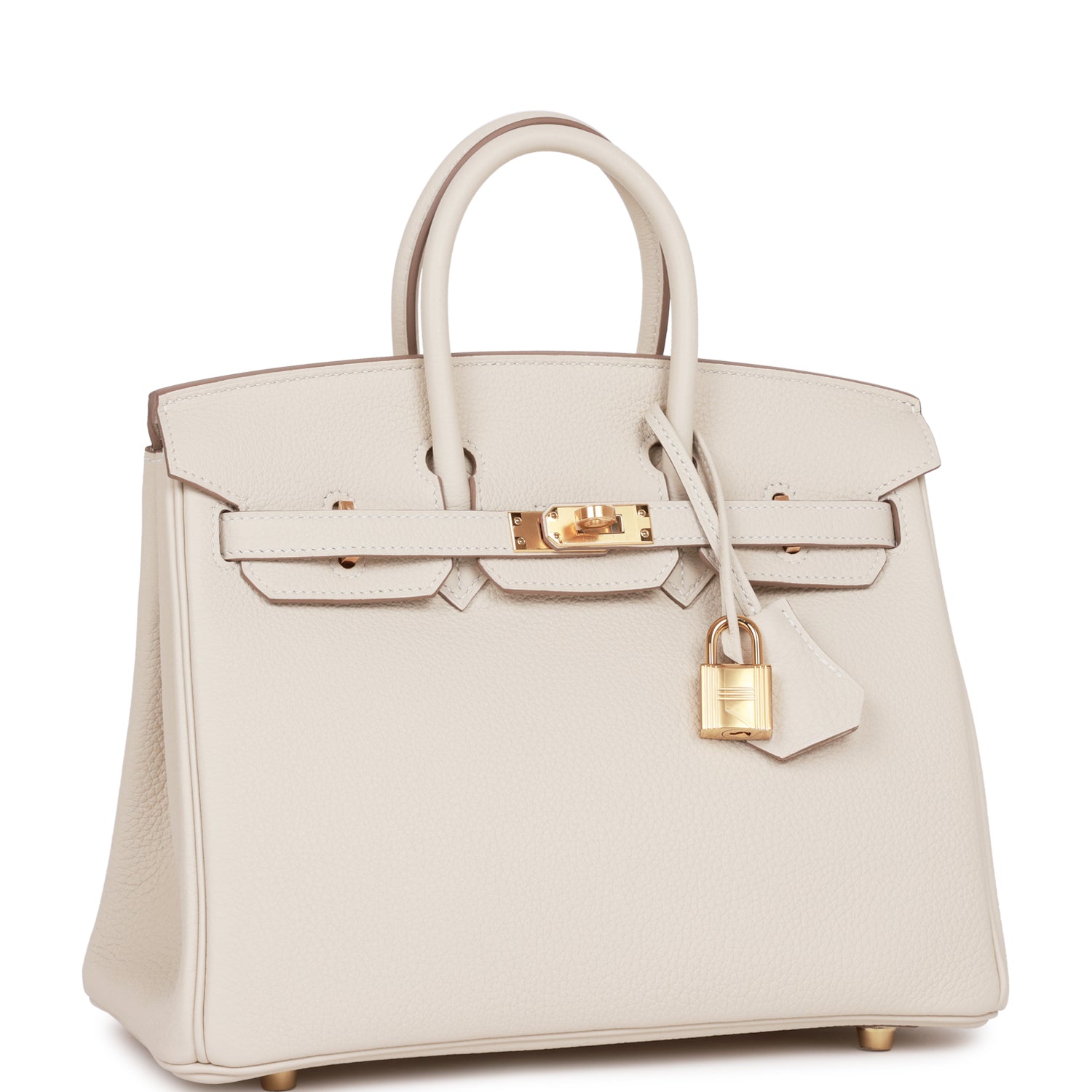 Hermes Birkin 25 Craie Togo Gold Hardware