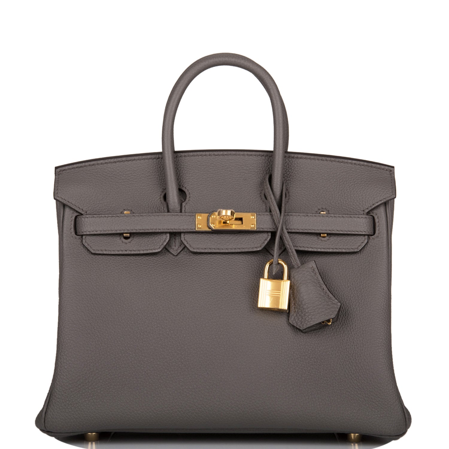 Hermes Birkin 25 Etain Togo Gold Hardware