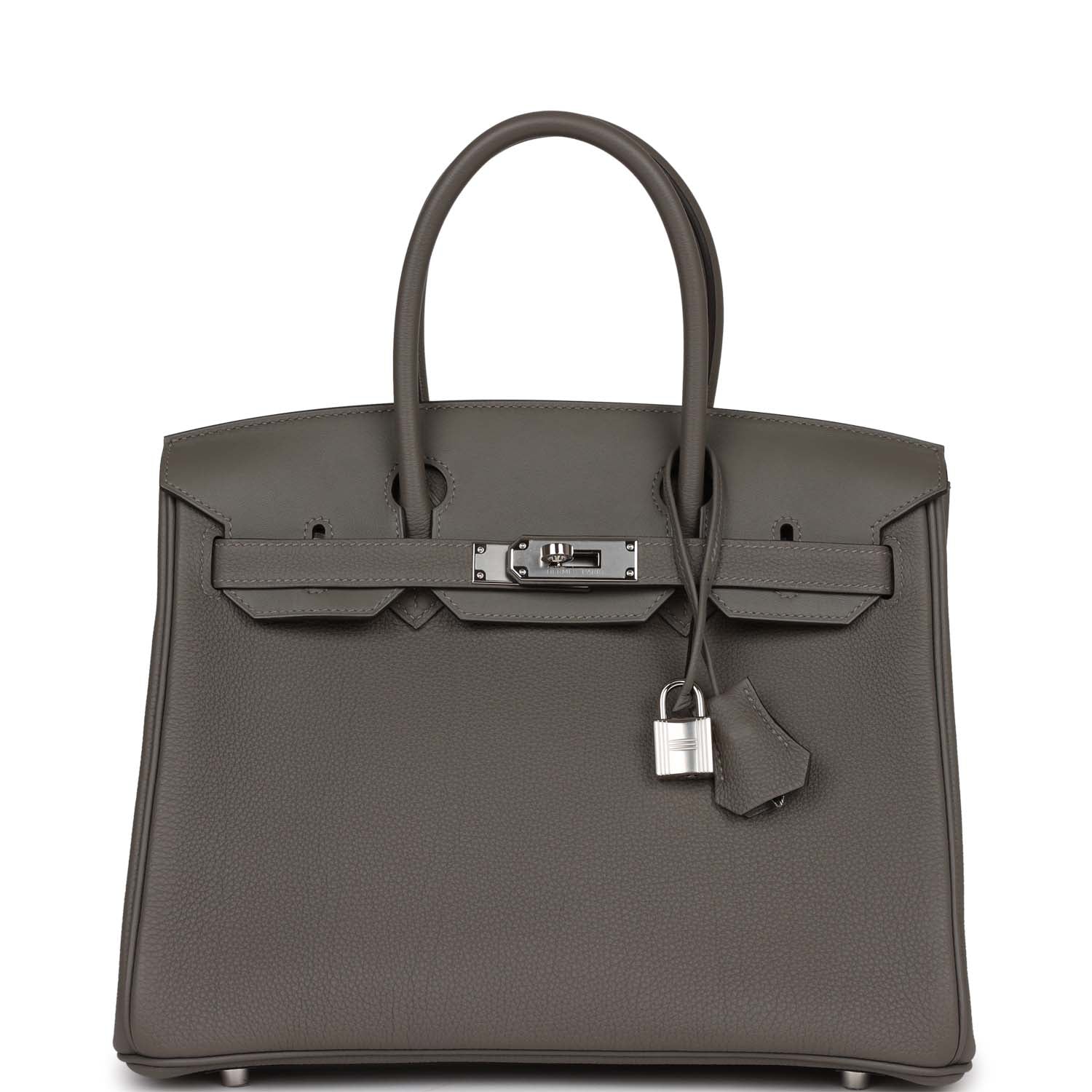 Hermes 3 En 1 Birkin 30 Gris Meyer Togo and Swift Palladium Hardware