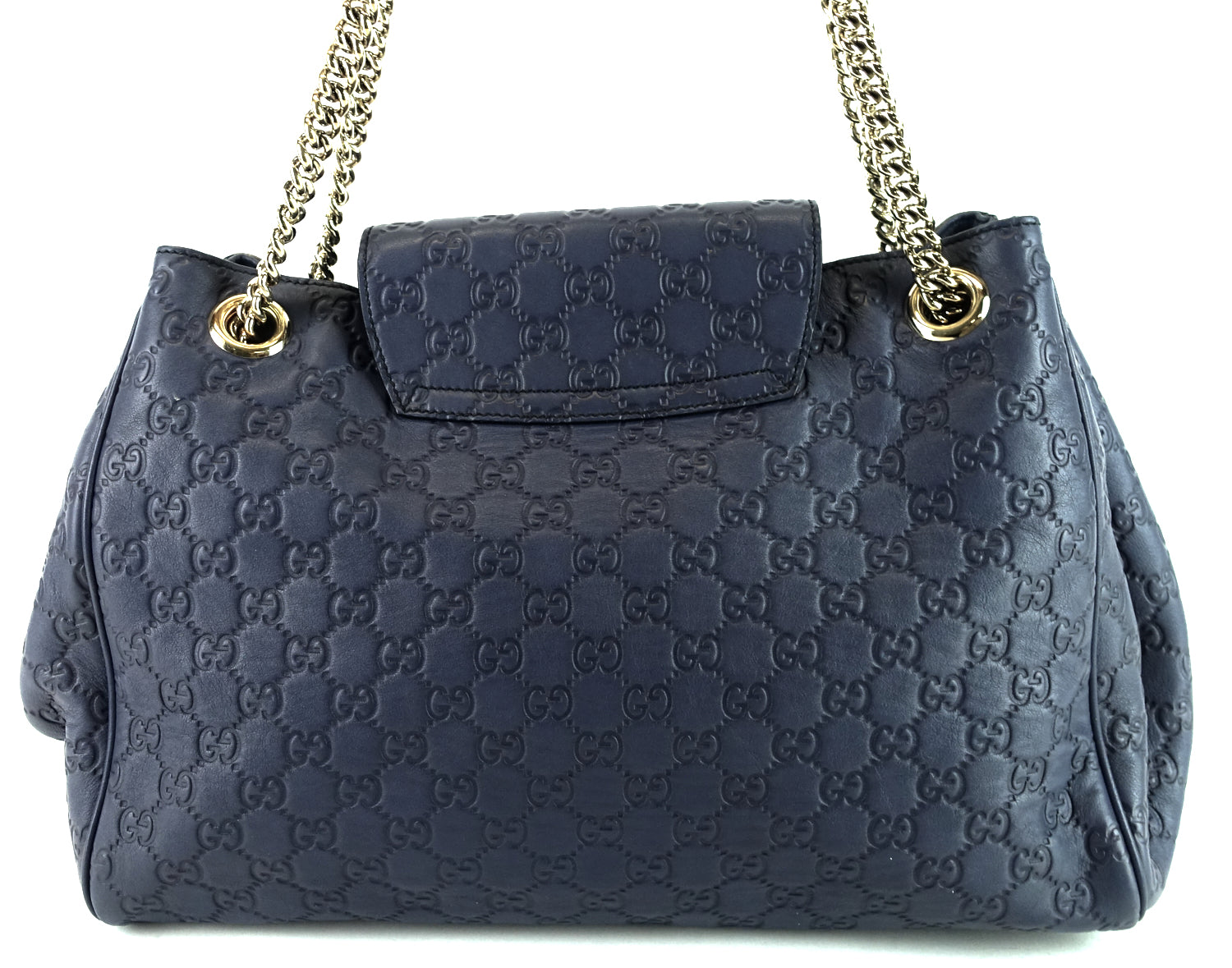 Emily Large Guccissima Leather Flap Bag