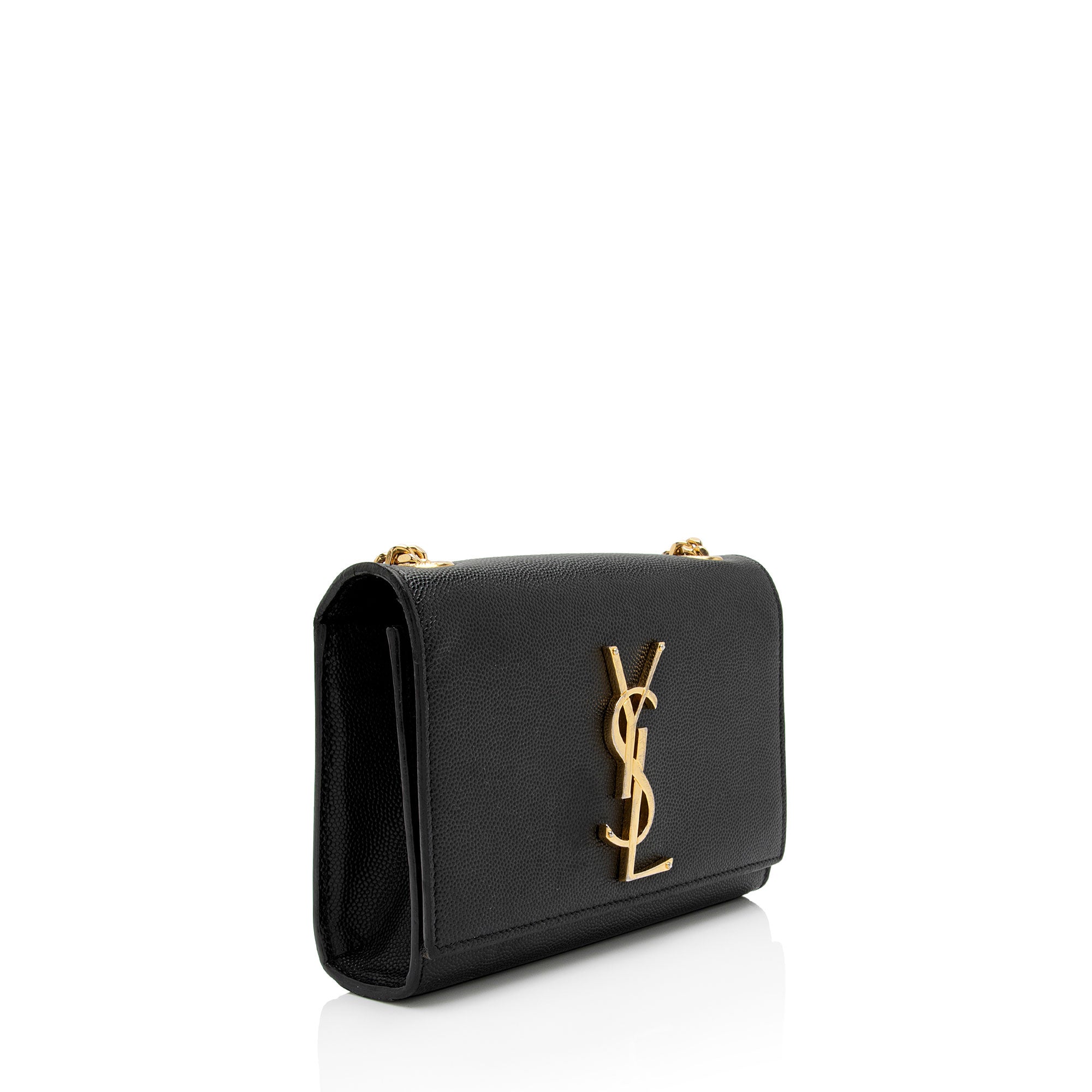 Saint Laurent Grain de Poudre Monogram Kate Small Crossbody Bag (SHF-rdtvvN)