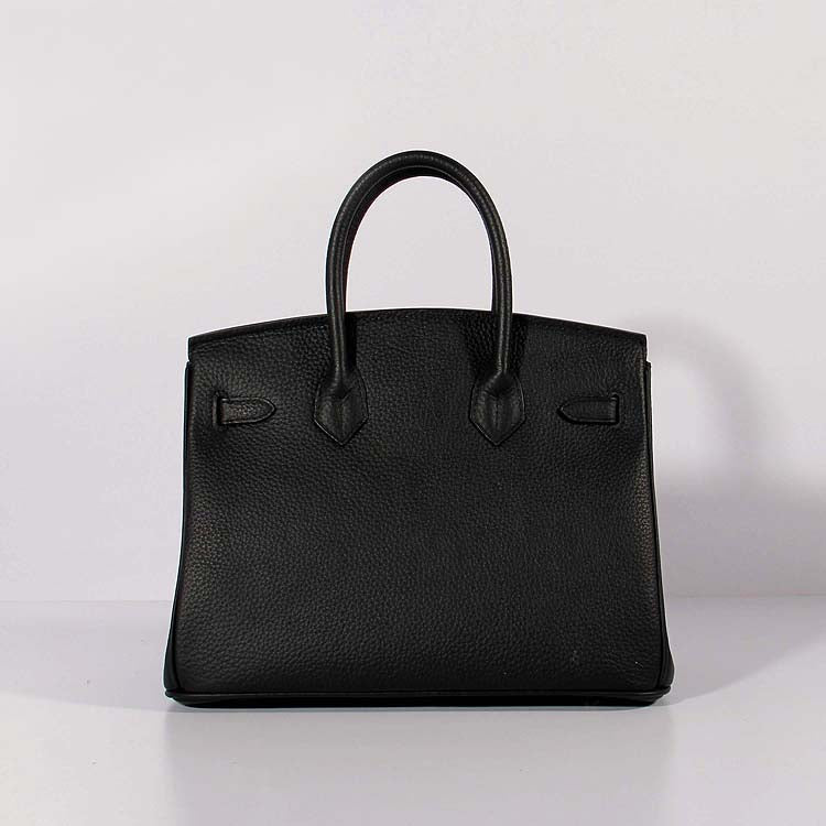 Hermes 30cm Birkin Bag Togo Leather with Strap Black Gold