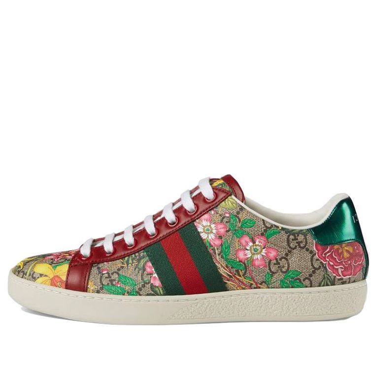 (WMNS) Gucci Ace GG Supreme Low 'Flora Print - Red' 433900-HT520-8490