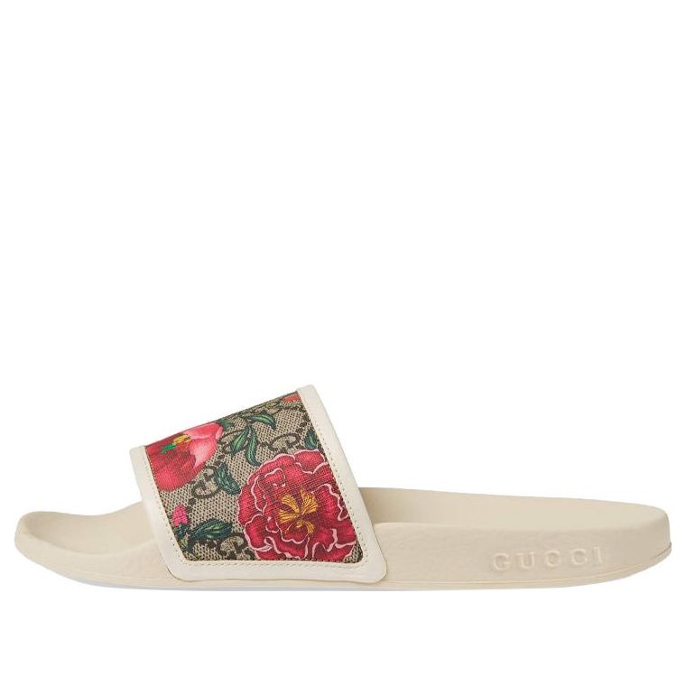 (WMNS) Gucci GG Slide 'Flora Print - Beige' 602096-HT530-8498