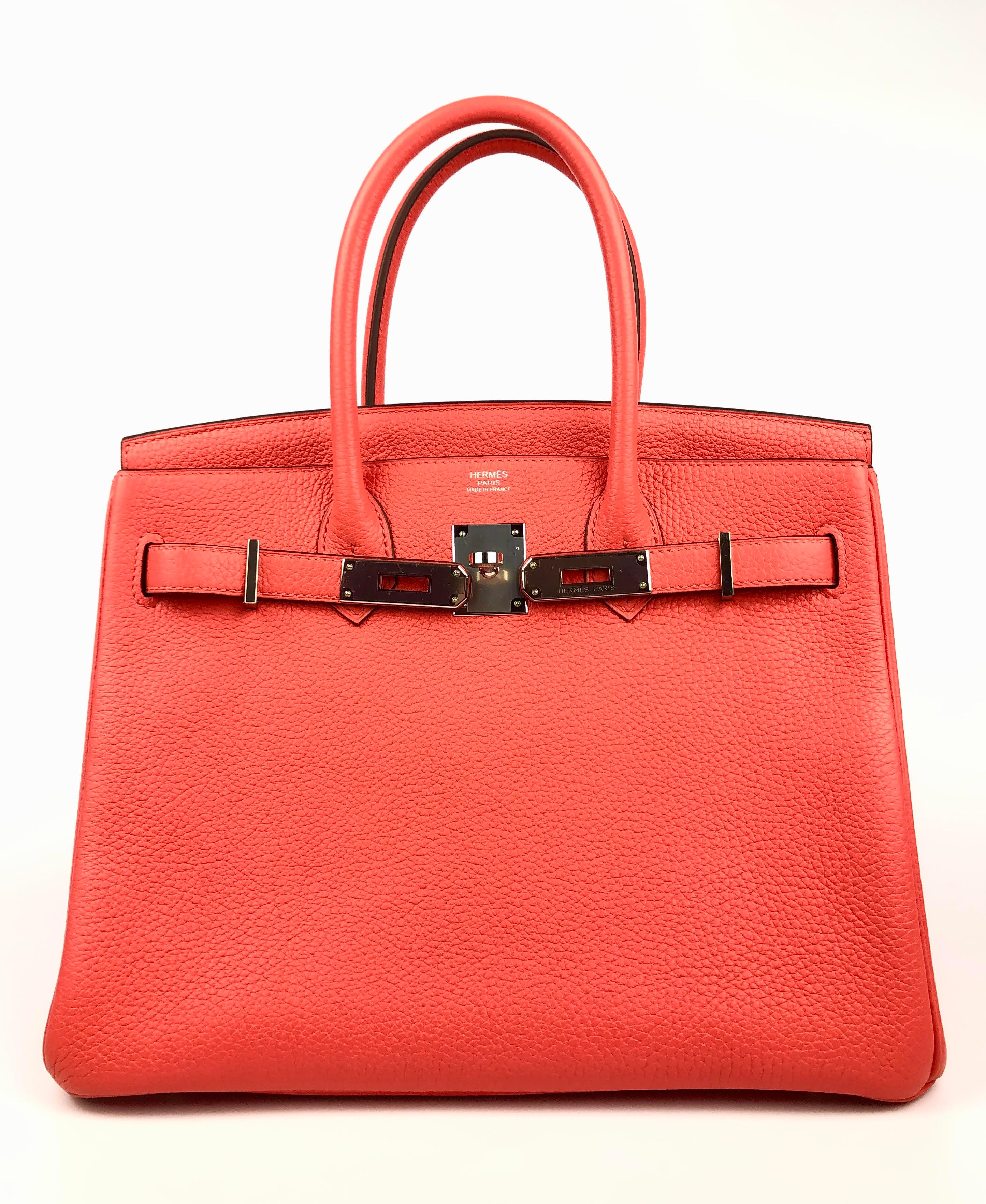 Hermes 30cm Bougainvilea Togo Birkin with Palladium